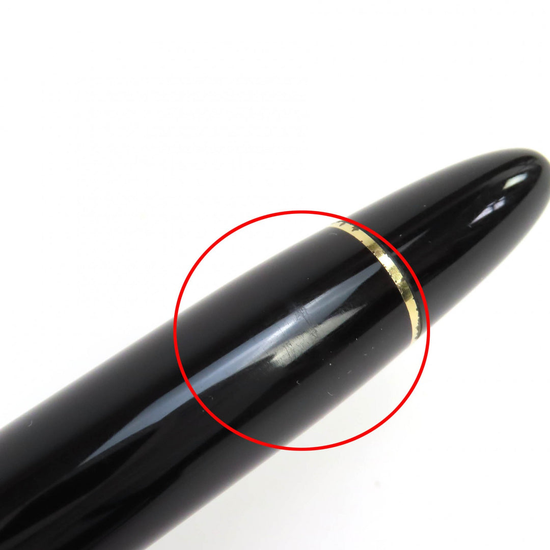 Very Good MONTBLANC fountain pen Meisterstück 149 white star black 18K mens