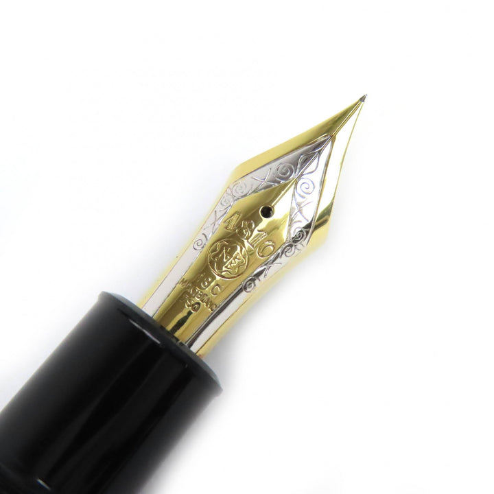 Very Good MONTBLANC fountain pen Meisterstück 149 white star black 18K mens