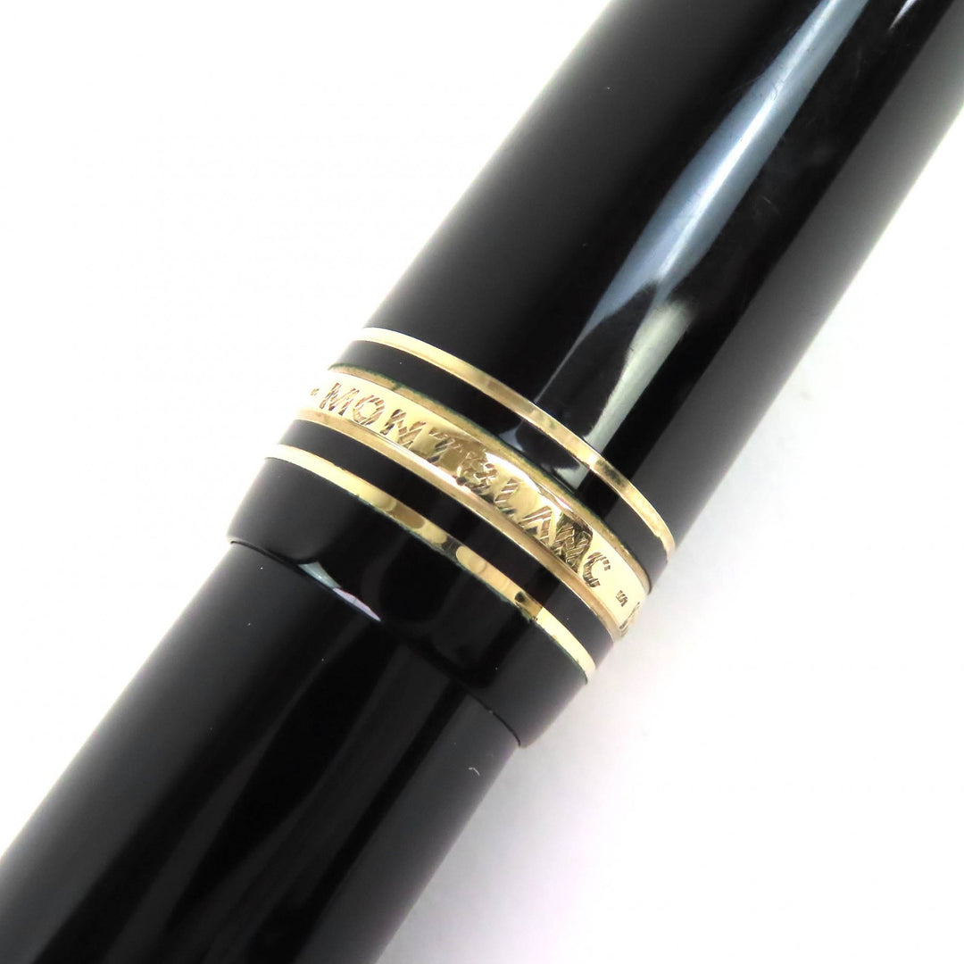 Very Good MONTBLANC fountain pen Meisterstück 149 white star black 18K mens