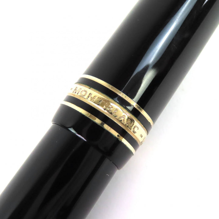 Very Good MONTBLANC fountain pen Meisterstück 149 white star black 18K mens