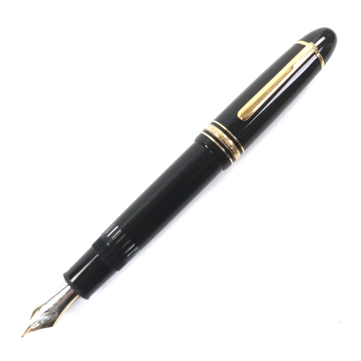 Very Good MONTBLANC fountain pen Meisterstück 149 white star black 14K mens
