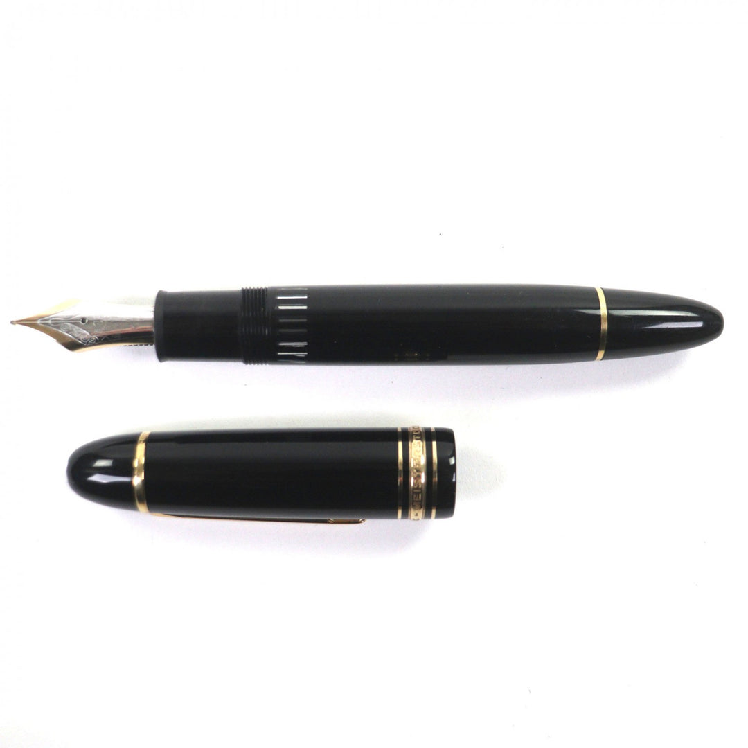 Very Good MONTBLANC fountain pen Meisterstück 149 white star black 14K mens