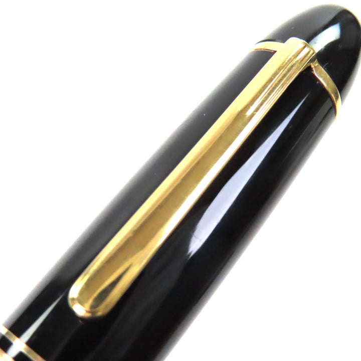 Very Good MONTBLANC fountain pen Meisterstück 149 white star black 14K mens