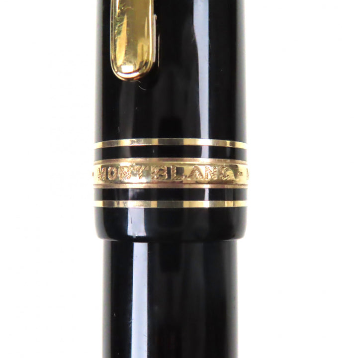 Very Good MONTBLANC fountain pen Meisterstück 149 white star black 14K mens