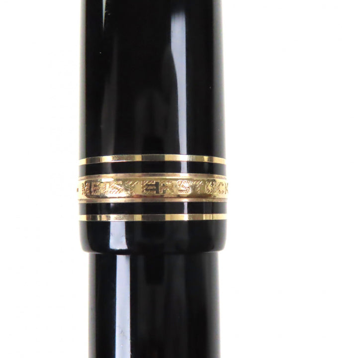 Very Good MONTBLANC fountain pen Meisterstück 149 white star black 14K mens