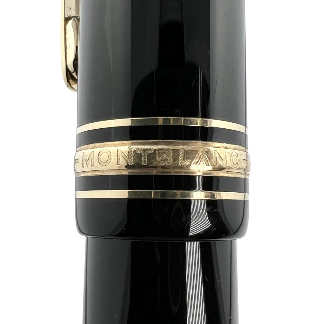 Very Good MONTBLANC fountain pen Meisterstück 149 white star black 14K mens