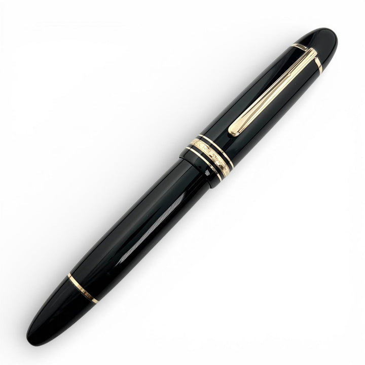 Very Good MONTBLANC fountain pen Meisterstück 149 white star black 14K mens