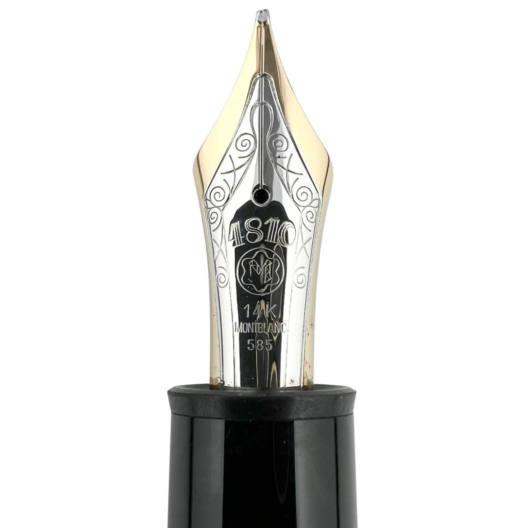Very Good MONTBLANC fountain pen Meisterstück 149 white star black 14K mens