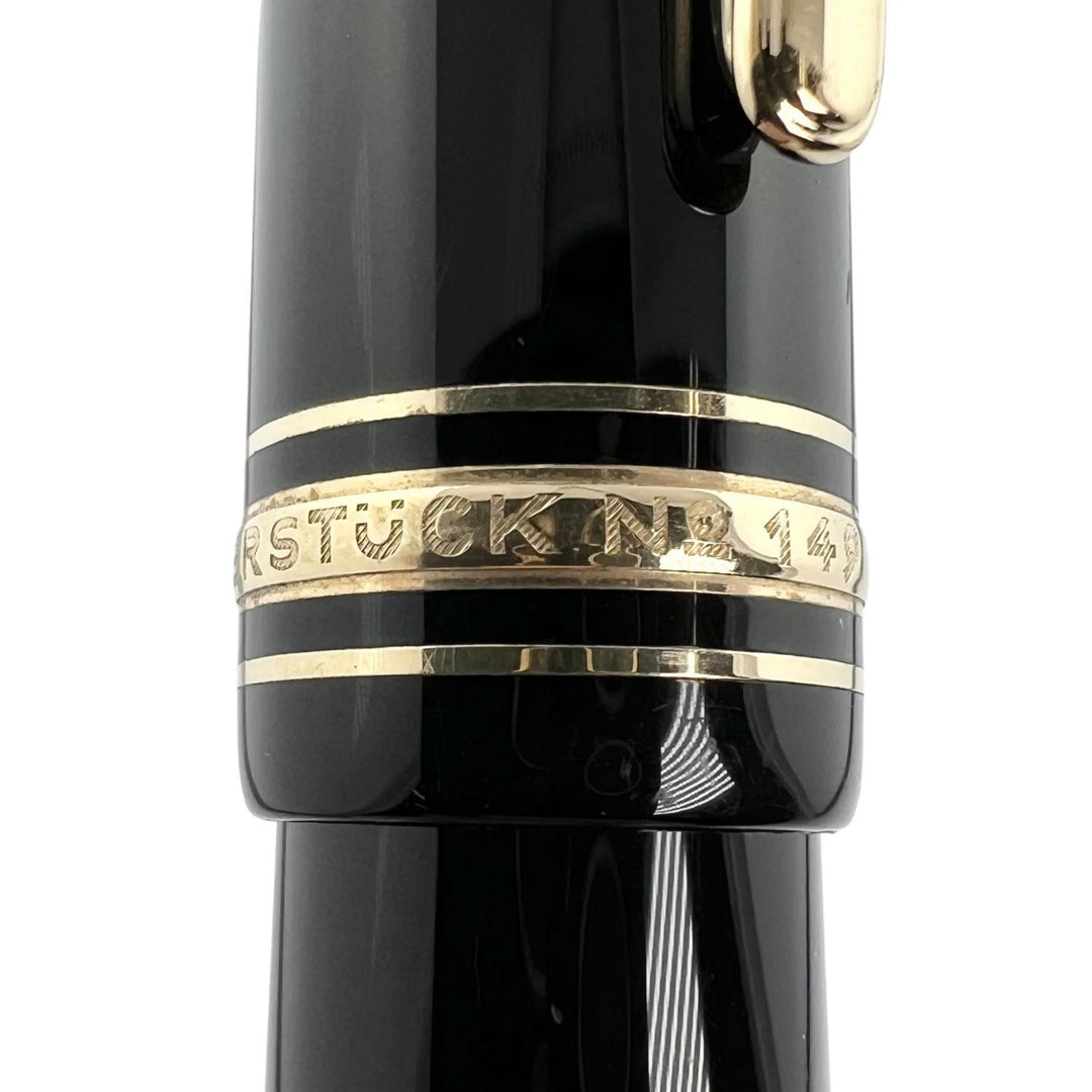 Very Good MONTBLANC fountain pen Meisterstück 149 white star black 14K mens
