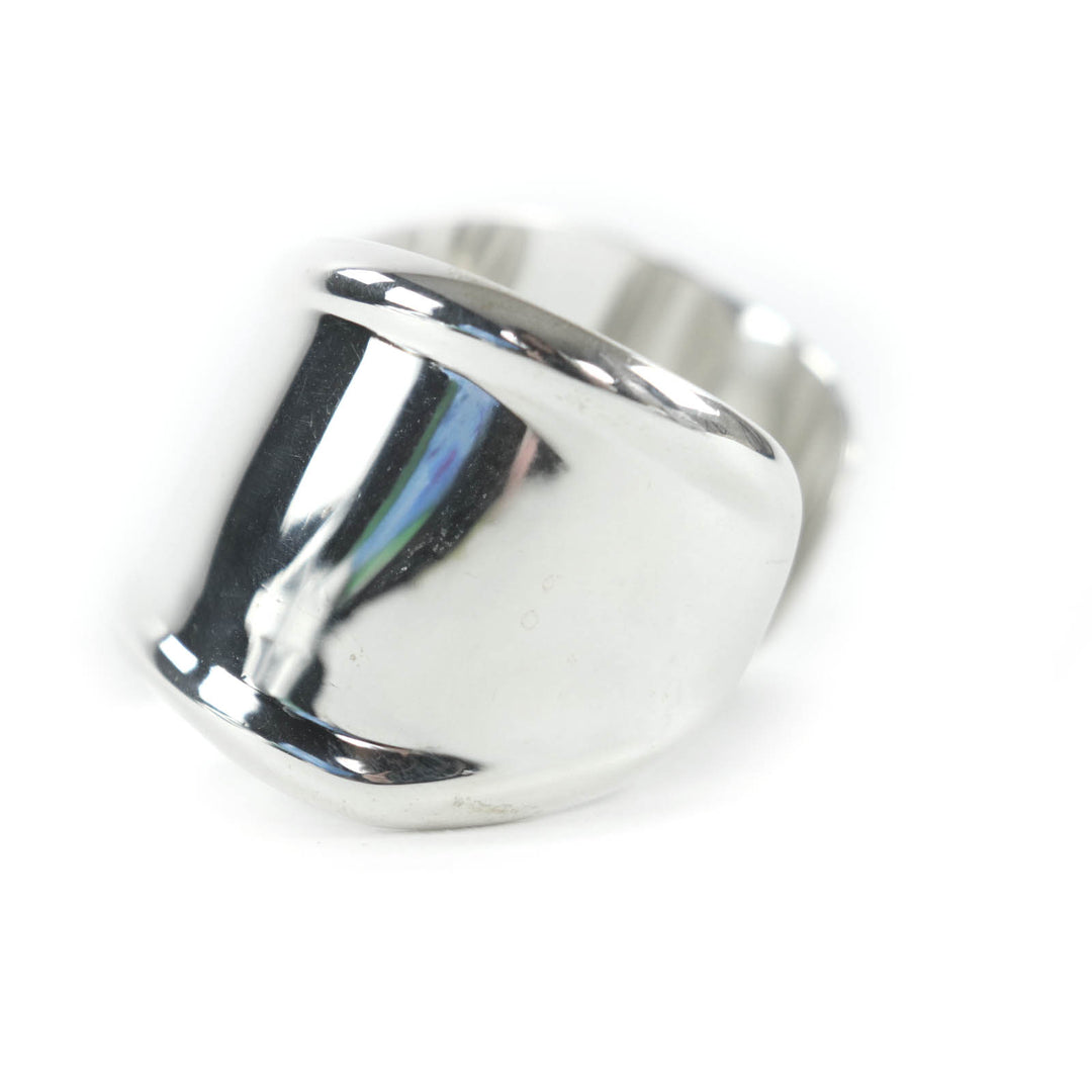 Excellent TIFFANY&Co. Bangle Bone Cuff Narrow Silver AG925 Women