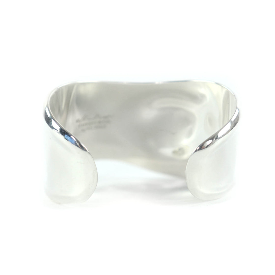 Excellent TIFFANY&Co. Bangle Bone Cuff Narrow Silver AG925 Women