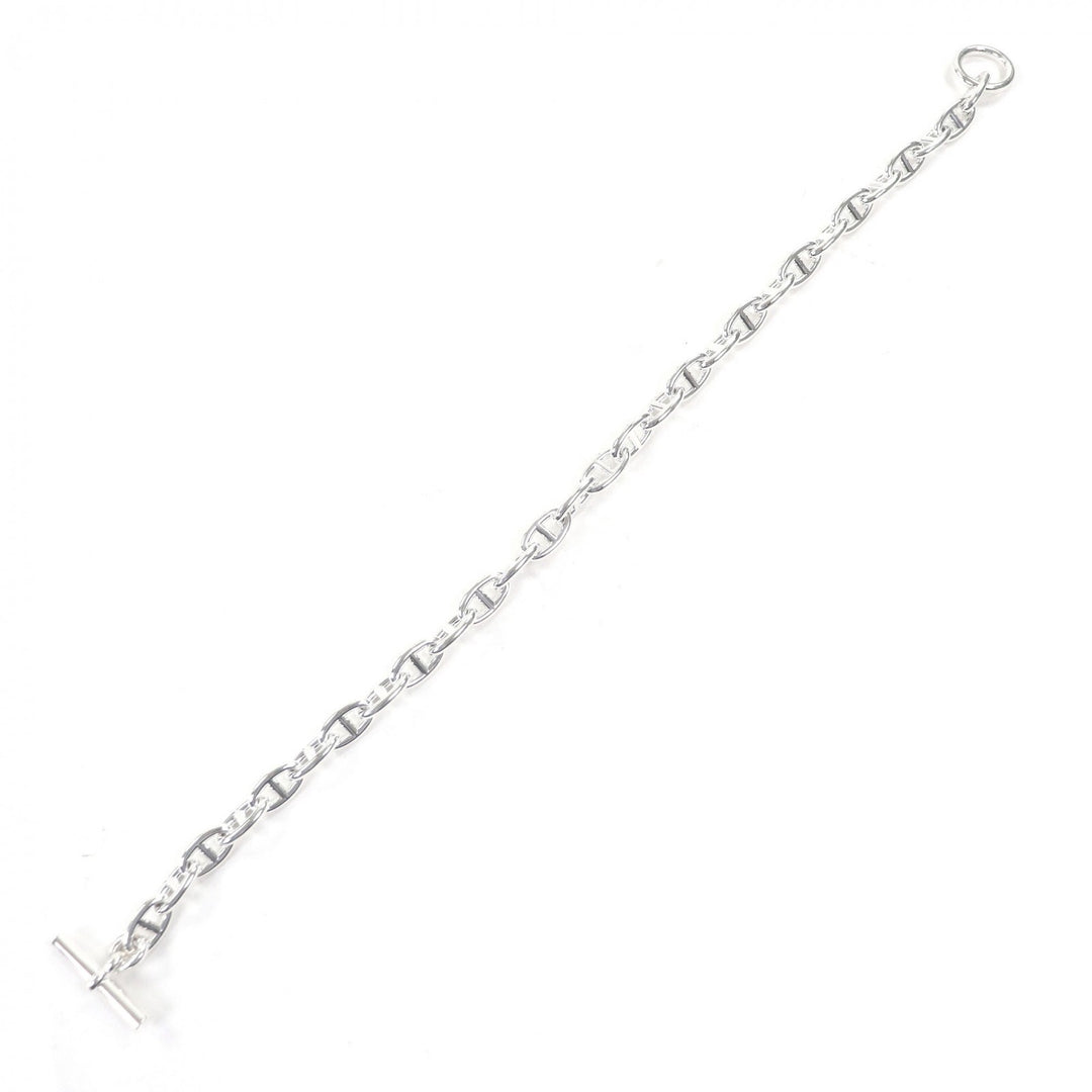 Excellent HERMES Necklace Chene Dunkle GM 29 frames SV925 mens