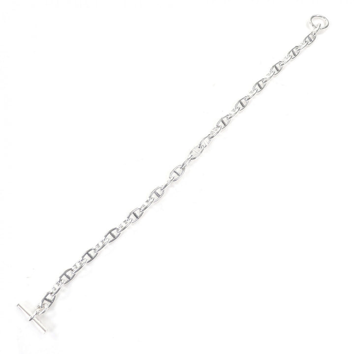 Excellent HERMES Necklace Chene Dunkle GM 29 frames SV925 mens