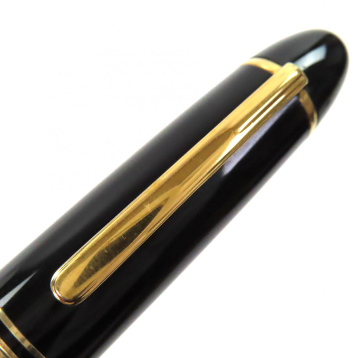 Very Good MONTBLANC fountain pen Meisterstück 149 white star black 14K mens