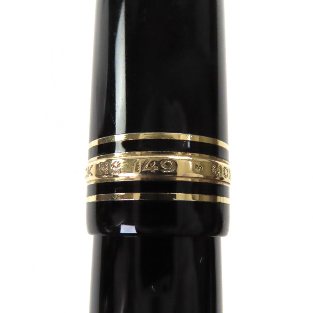 Very Good MONTBLANC fountain pen Meisterstück 149 white star black 14K mens