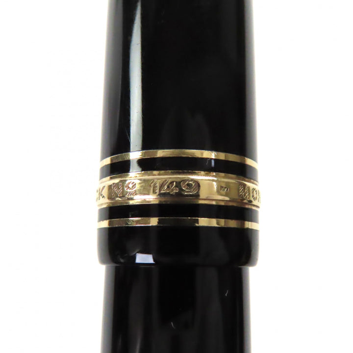 Very Good MONTBLANC fountain pen Meisterstück 149 white star black 14K mens