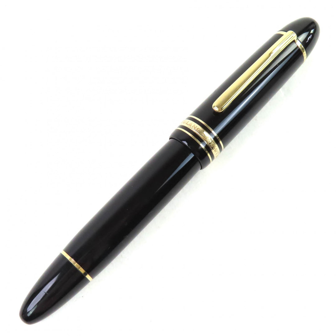 Very Good MONTBLANC fountain pen Meisterstück 149 Nib: 18K White Star black 18K