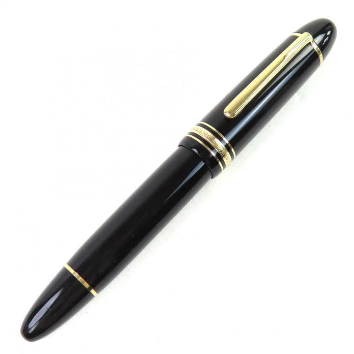Very Good MONTBLANC fountain pen Meisterstück 149 Nib: 18K White Star black 18K