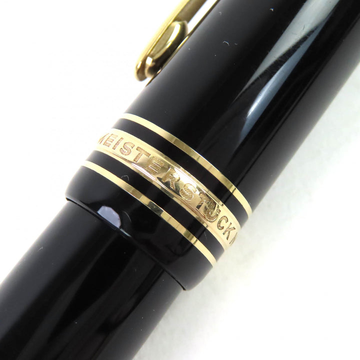 Very Good MONTBLANC fountain pen Meisterstück 149 Nib: 18K White Star black 18K