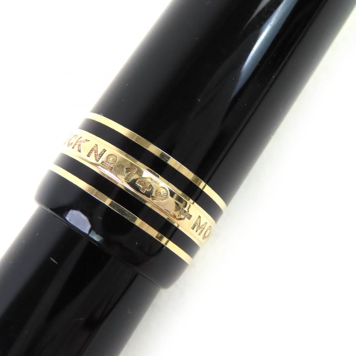 Very Good MONTBLANC fountain pen Meisterstück 149 Nib: 18K White Star black 18K