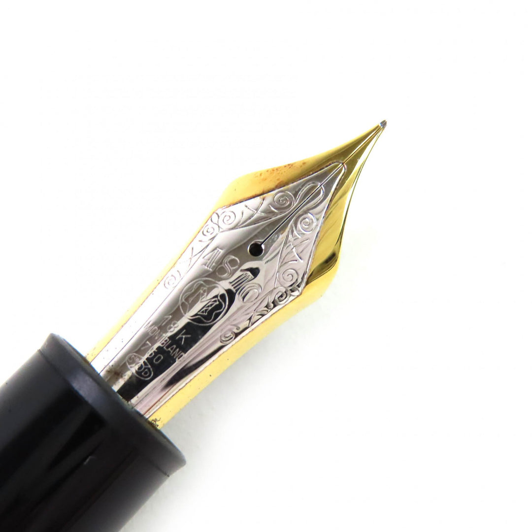 Very Good MONTBLANC fountain pen Meisterstück 149 Nib: 18K White Star black 18K