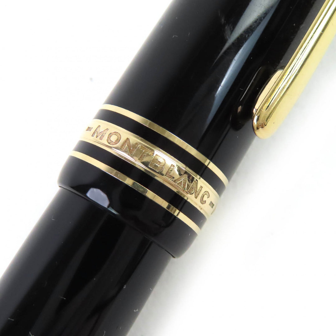 Very Good MONTBLANC fountain pen Meisterstück 149 Nib: 18K White Star black 18K