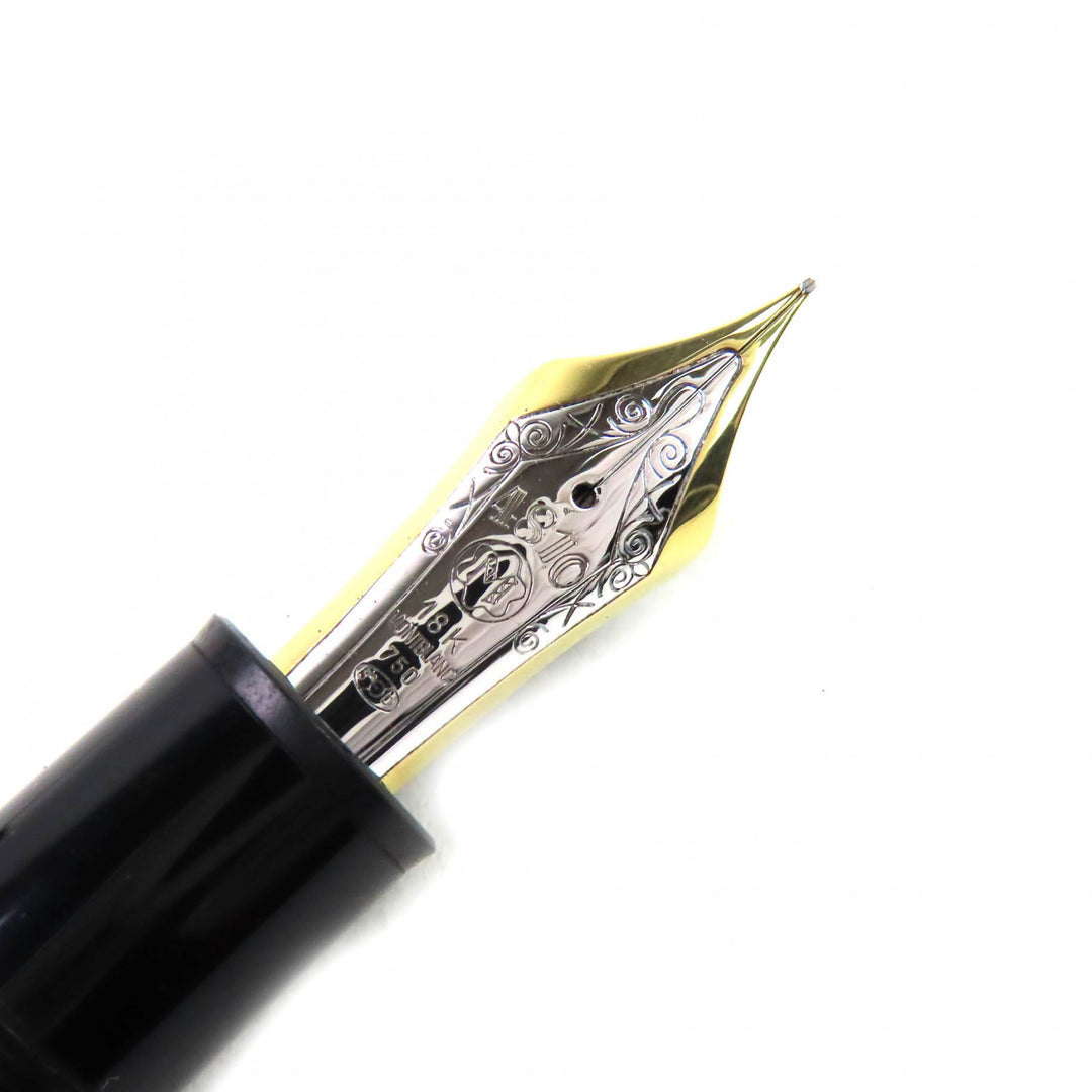 Very Good MONTBLANC fountain pen Meisterstück 149 Nib 18K black 18K mens