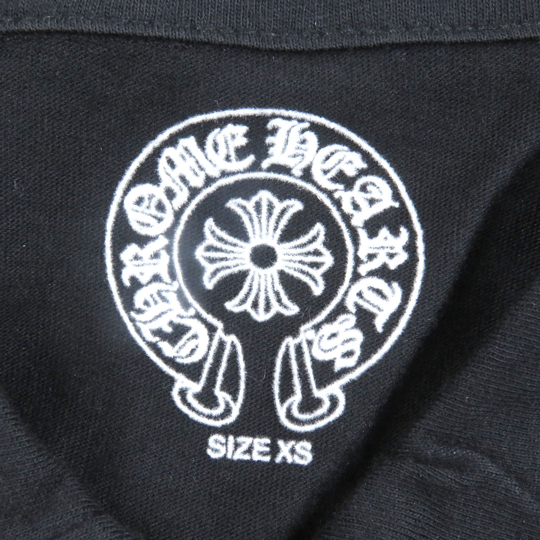 Excellent CHROME HEARTS Short sleeve polo shirt Cross ball button