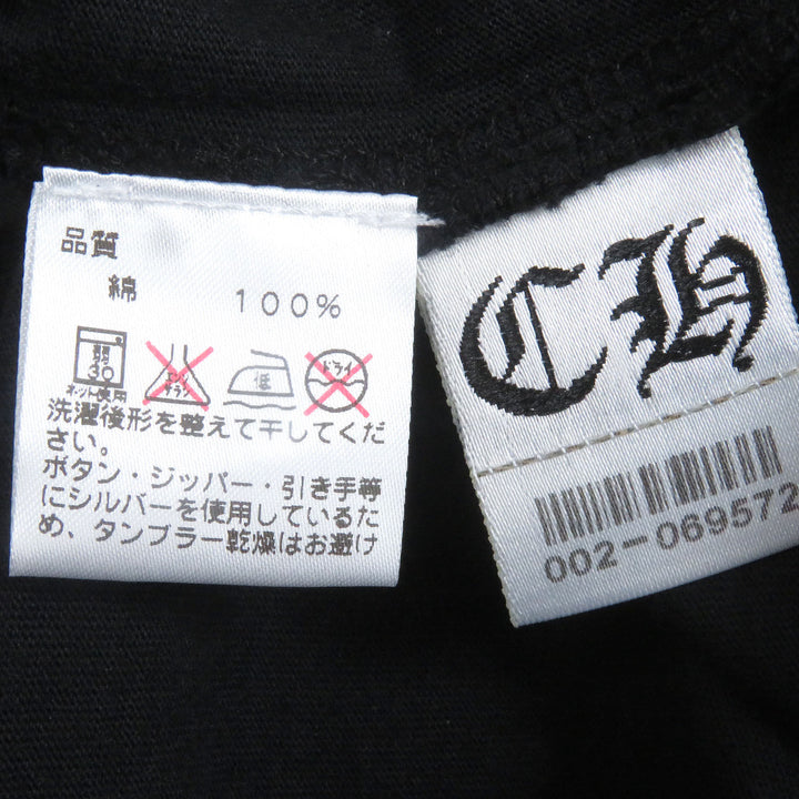 Excellent CHROME HEARTS Short sleeve polo shirt Cross ball button with horseshoe logo