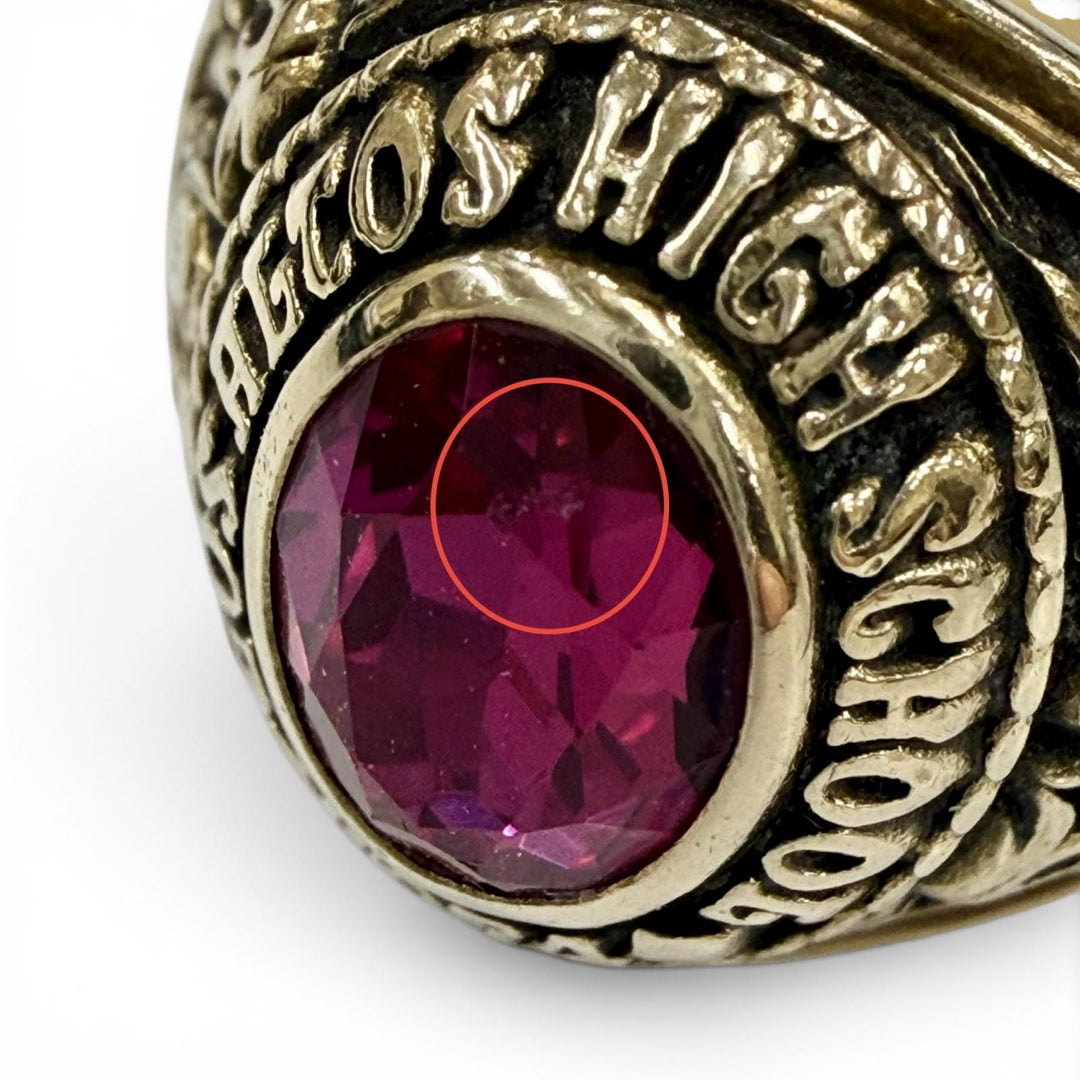 Great JOSTENS Ring ring LOS ALTOS HIGH SCHOOL, 1974 (College) gold 10K mens