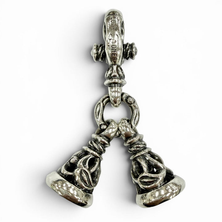Great LONE ONES key ring 2 Crane Bell M Key clasp Silver 925 mens