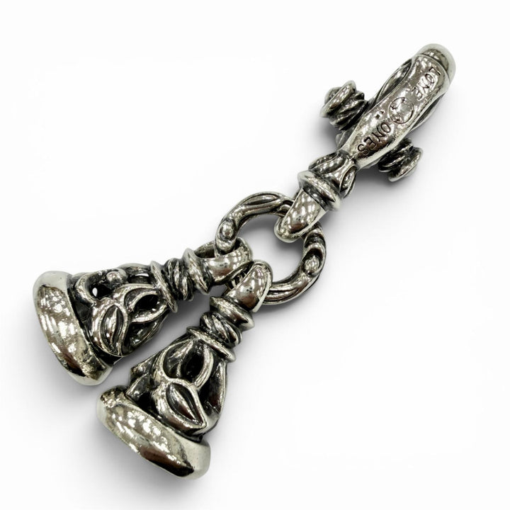 Great LONE ONES key ring 2 Crane Bell M Key clasp Silver 925 mens