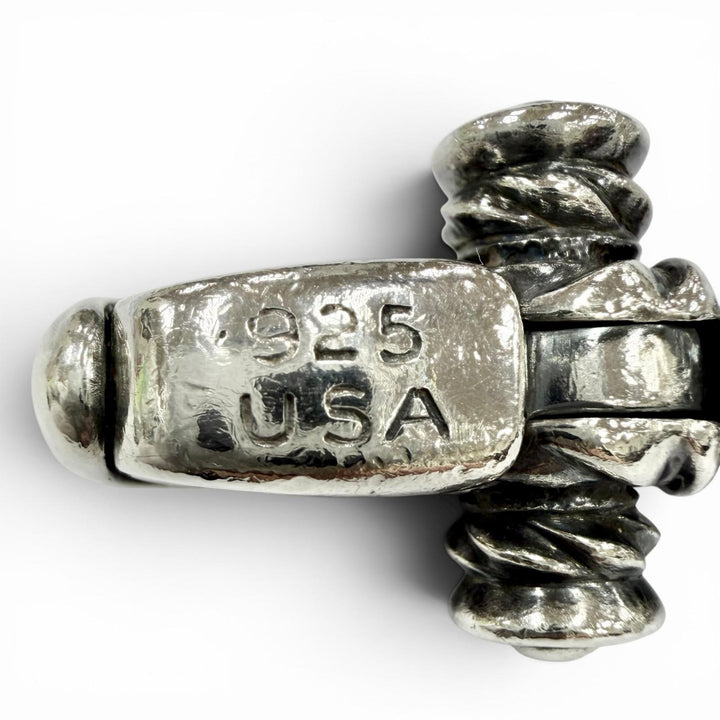 Great LONE ONES key ring 2 Crane Bell M Key clasp Silver 925 mens