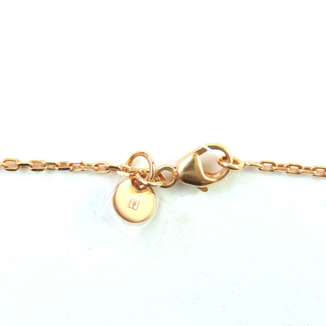 Pristine HERMES Necklace Asdukur Heart pink gold brown Women