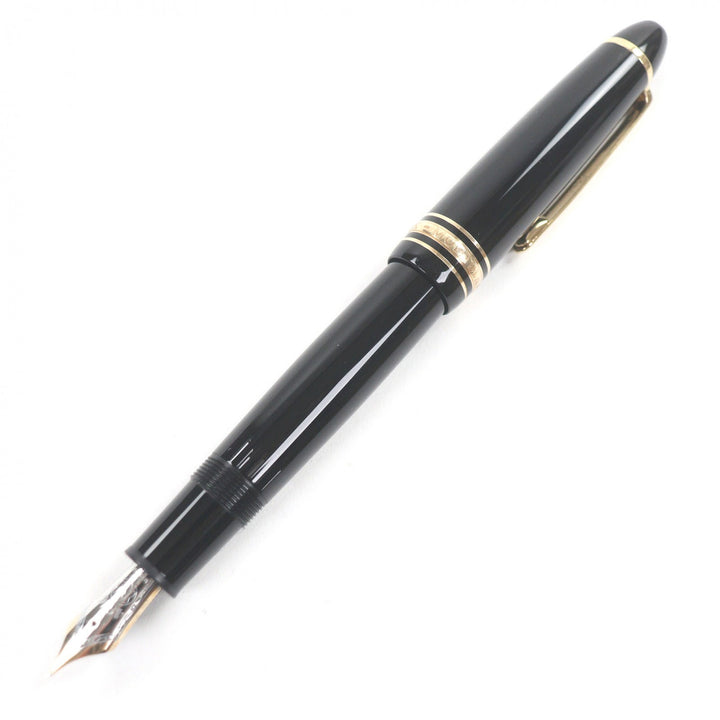 Excellent MONTBLANC fountain pen Meisterstück Cap type black 14K mens