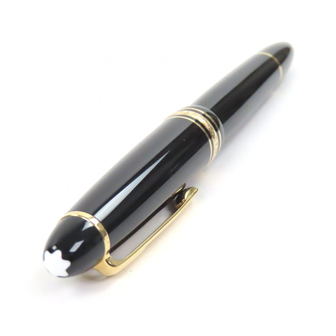Excellent MONTBLANC fountain pen Meisterstück Cap type black 14K mens
