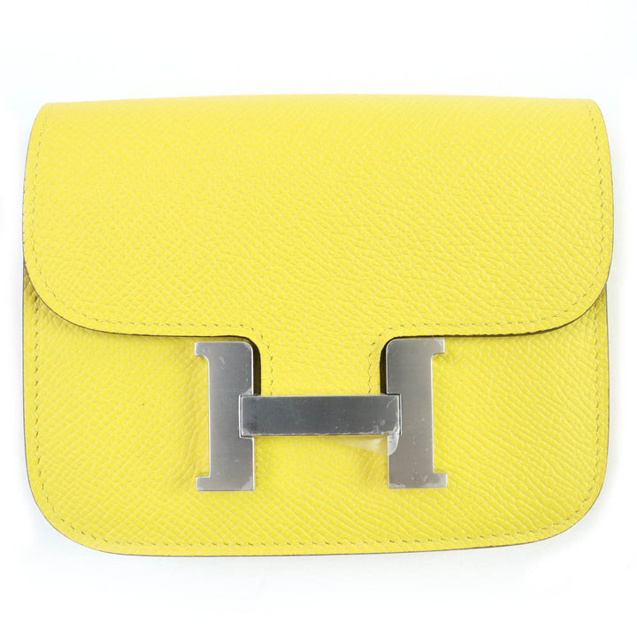 HERMES Bifold Wallet Constance Slim Compact wallet Epsom Leather Women