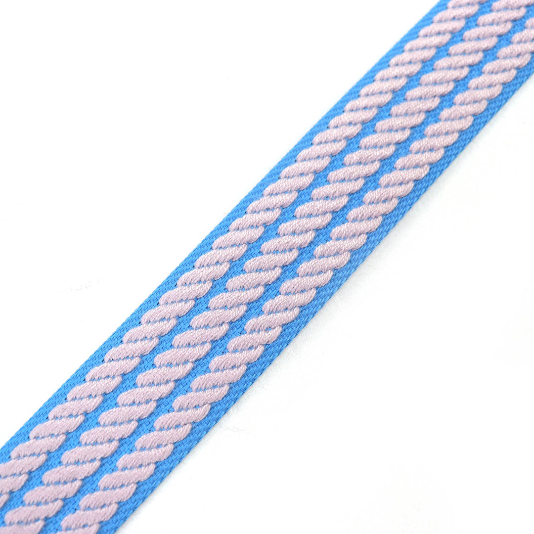 Excellent HERMES Shoulder strap Kaval To-Go 1"""" Blue Gray Navy canvas Women