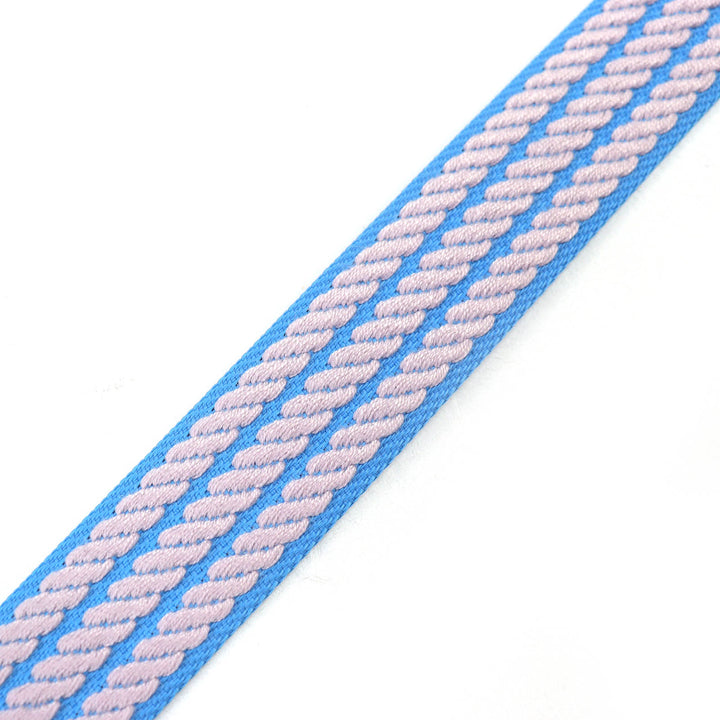 Excellent HERMES Shoulder strap Kaval To-Go 1"""" Blue Gray Navy canvas Women