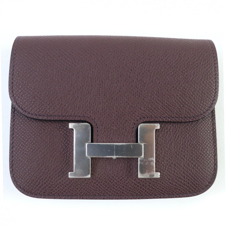HERMES Bifold Wallet Constance Slim Compact wallet Epsom Leather Women