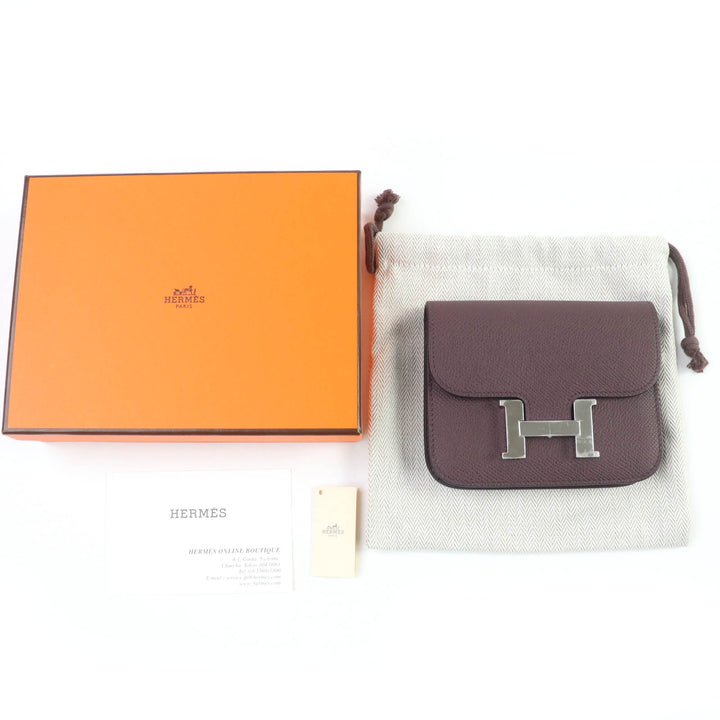 HERMES Bifold Wallet Constance Slim Compact wallet Epsom Leather Women