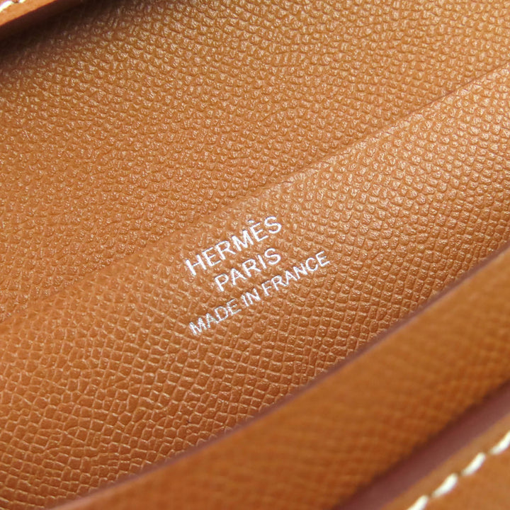 HERMES Purse Beansufla H logo long wallet Vaugham Leather Women