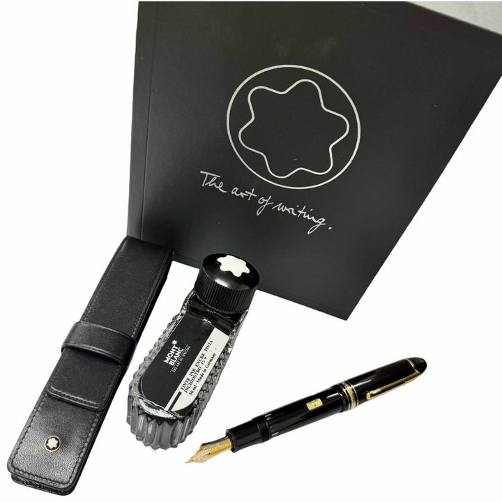 Pristine MONTBLANC fountain pen Meisterstück 149 Cap type black 18K mens