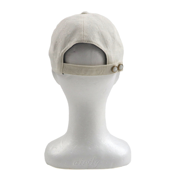 Excellent LOUIS VUITTON cap Two-tone Travel Cap S00 White navy cotton mens S M5147L