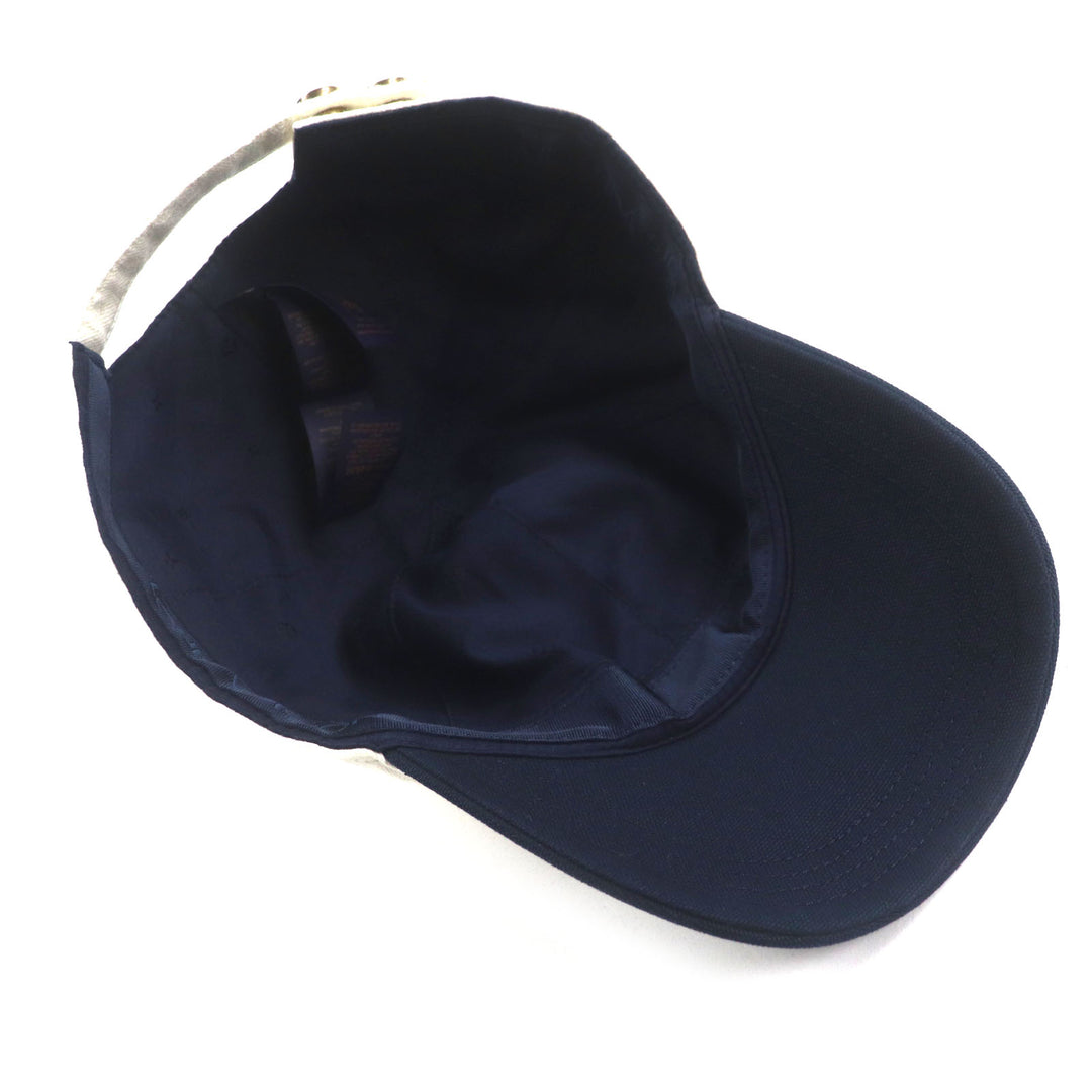 Excellent LOUIS VUITTON cap Two-tone Travel Cap S00 White navy cotton mens S M5147L