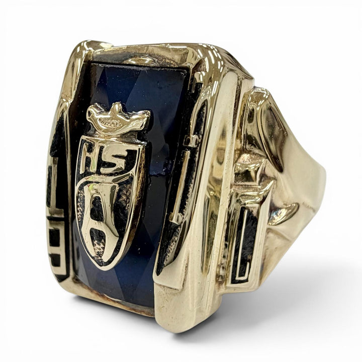 Great JOSTEN Ring ring College 1971 gold 10K mens