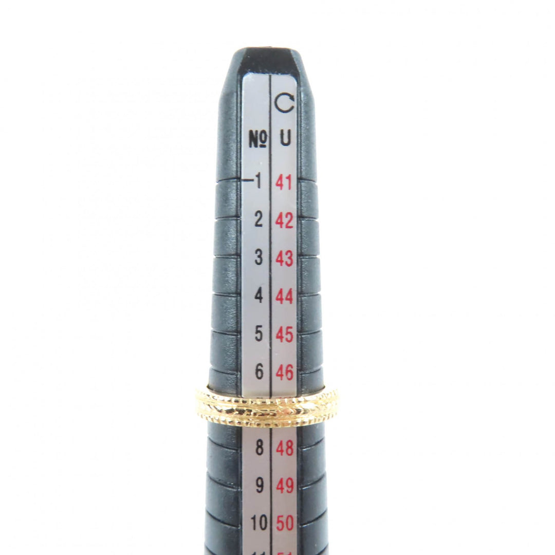 Excellent Loree Rodkin Ring 1P Diamond Plain Band with Grooved Edge Ring 18K