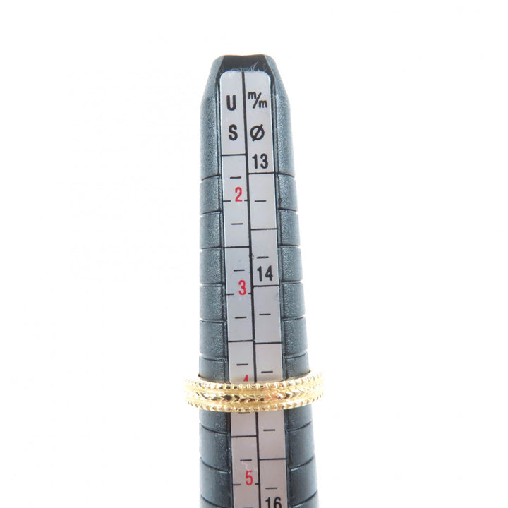 Excellent Loree Rodkin Ring 1P Diamond Plain Band with Grooved Edge Ring 18K