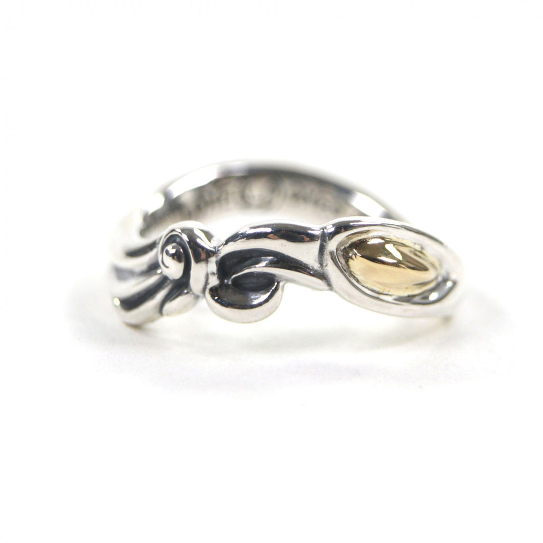 Excellent LONE ONES Ring Infinity Gold Eye Combi Silver 18K mens