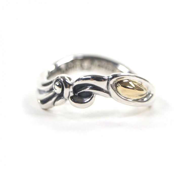 Excellent LONE ONES Ring Infinity Gold Eye Combi Silver 18K mens